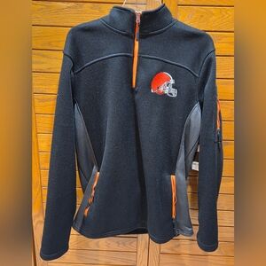 NWTs Cleveland Browns AWESOME  Fleece Jacket pullover.
